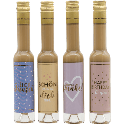 Deheck liqueur gift set wishes series (4x cappuccino cream liqueur)