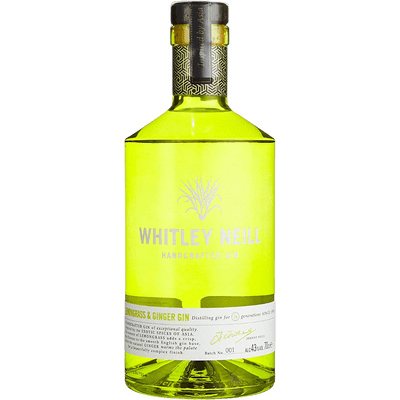 Whitley Neill Lemongrass & Ginger Gin - New Western Dry Gin