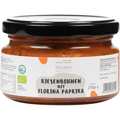 Bio Riesenbohnen mit Paprika - Antipasti
