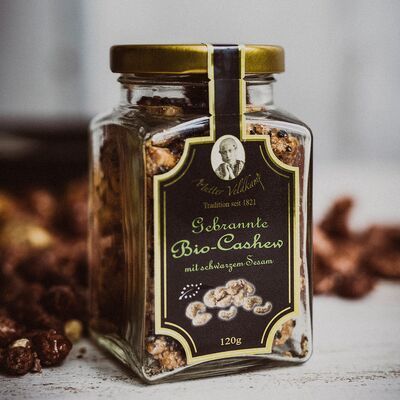 Hamburger Gold Almonds - Roasted Organic Cashew with Black Sesame Seeds