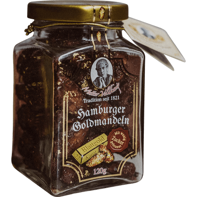 Hamburg gold almonds - roasted almonds refined with gold leaf