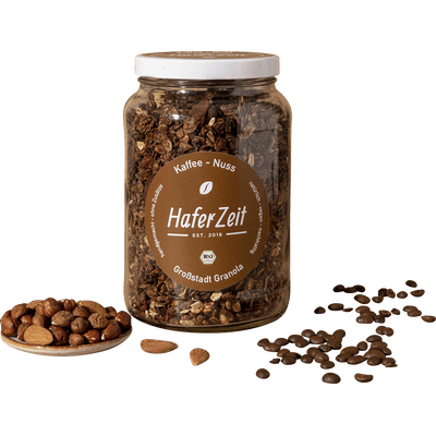 Organic Granola Coffee Nut in a Jar - Muesli Blend