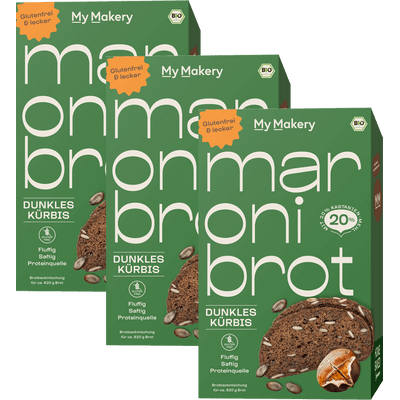3x Maronibrot Dark Pumpkin Organic Bread Mix