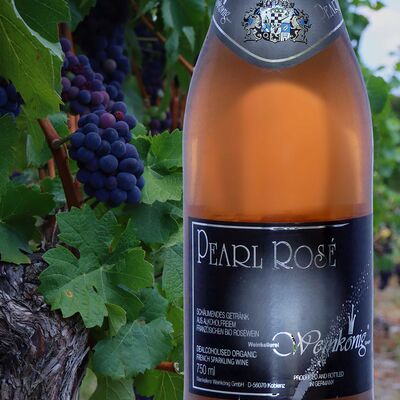Pearl Rosé - Non-alcoholic sparkling drink from organic red wine