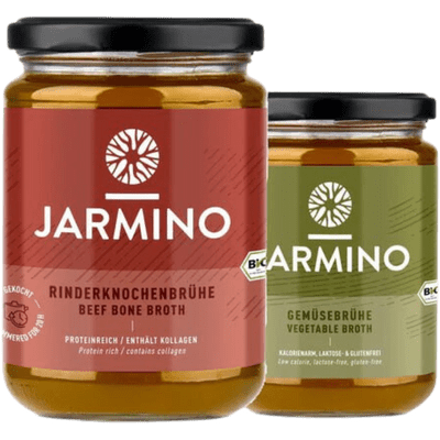 Jarmino Fastenkur 3 Tage (12x Rinderknochenbrühe + 6x Gemüsebrühe)