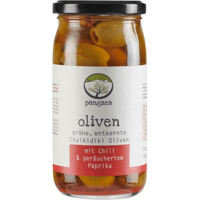 Premium Chalkidiki Oliven in Chili & Geräucherter Paprika-Marinade