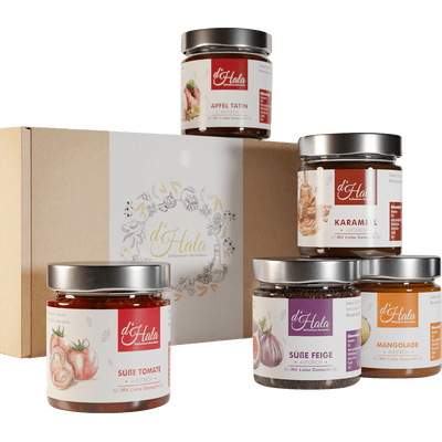 d'Hala Unsere Süßen Geschenkset (5x Aufstrich)