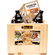 Geschenk-Set Holzkiste (4 verschiedene Biere + Glas + Untersetzer)